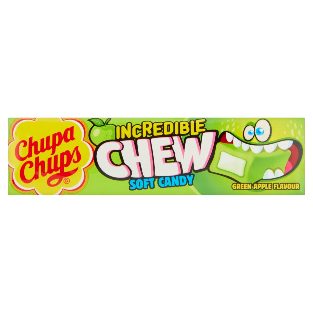 Chupa Chups Incredible Chew Green Apple Candies