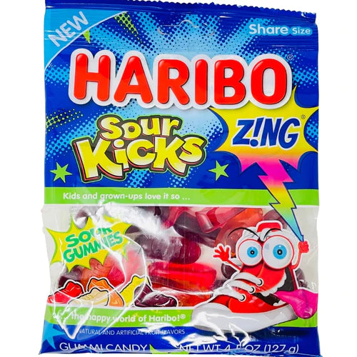 Haribo Zing Sour Kicks - 4.5oz