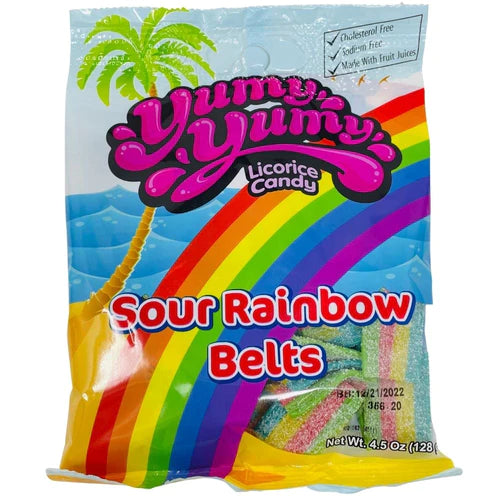Yumy Yumy Sour Rainbow Belts