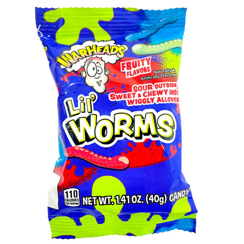Warheads Sour Lil' Worms - 1.41oz