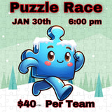 Puzzle Race - January 30th @6pm - (1 purchase is for a team play)