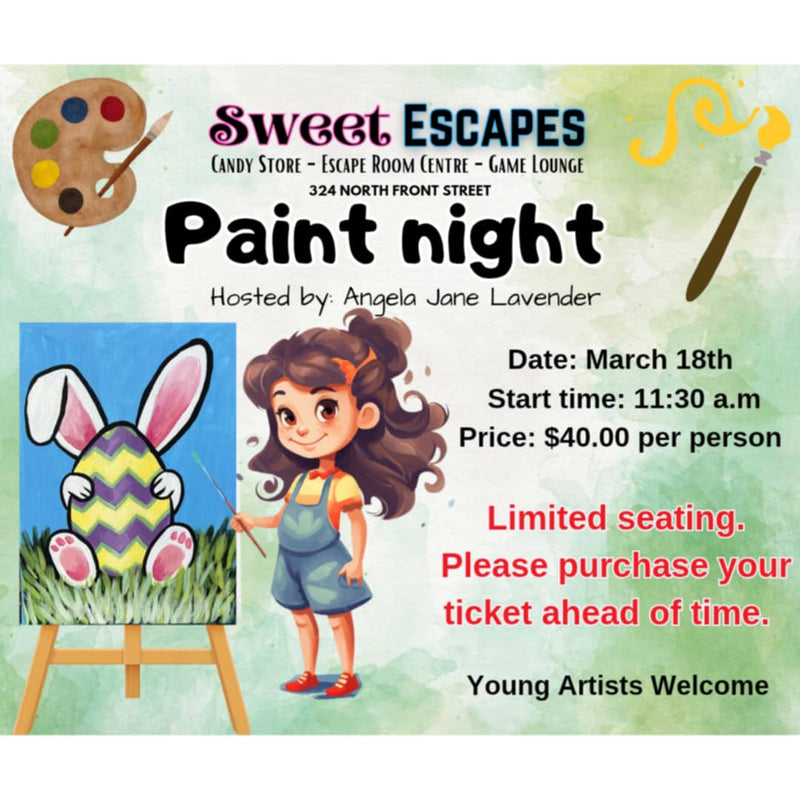 Paint Night with Angela - March 18th @11:30am