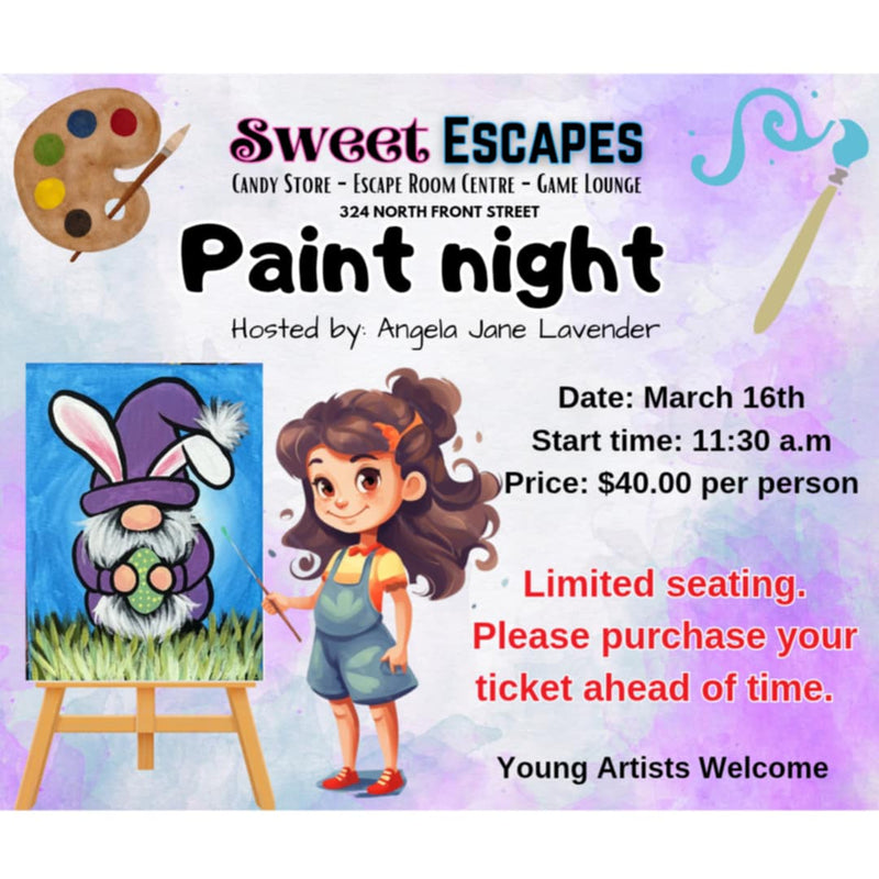 Paint Night with Angela - March 16th @11:30am