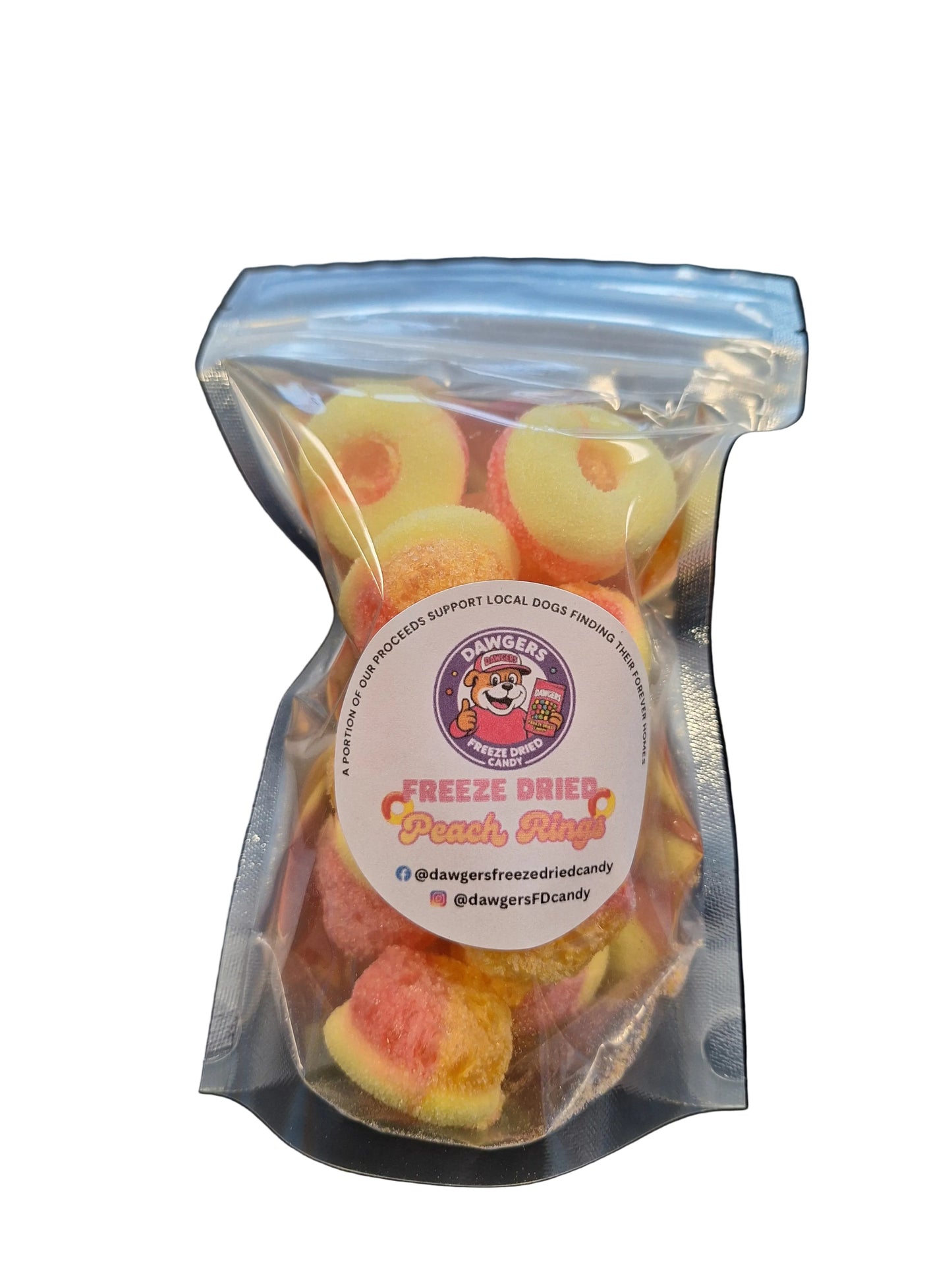 Dawgers Freeze Dried Peach Rings