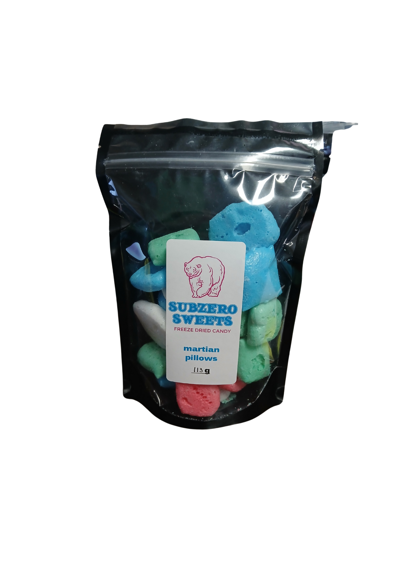 Subzero Sweets Freeze Dried Candy- Martian Pillows LARGE