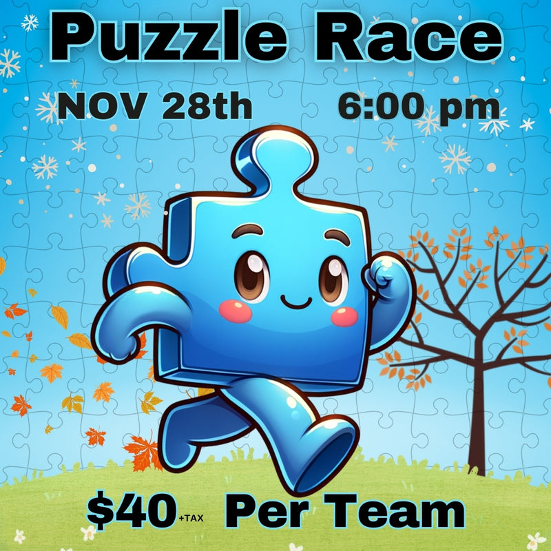 Puzzle Race - November 28th 6pm - (1 purchase is for a team play)