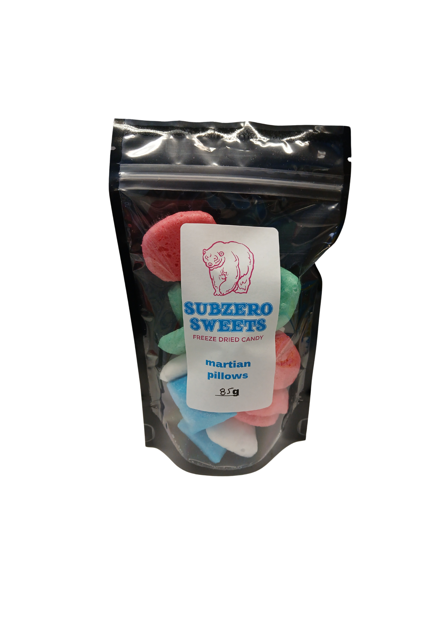 Subzero Sweets Freeze Dried Candy- Martian Pillows 85g