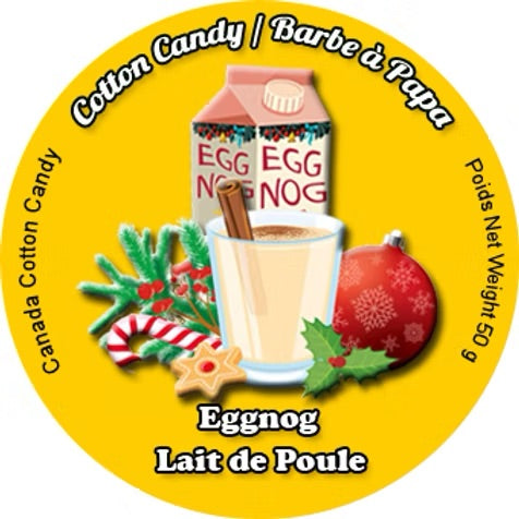 Eggnog Cotton Candy