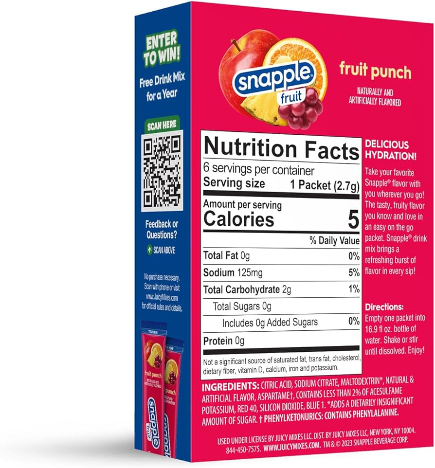 Snapple Drink Mix - Fruit Punch
