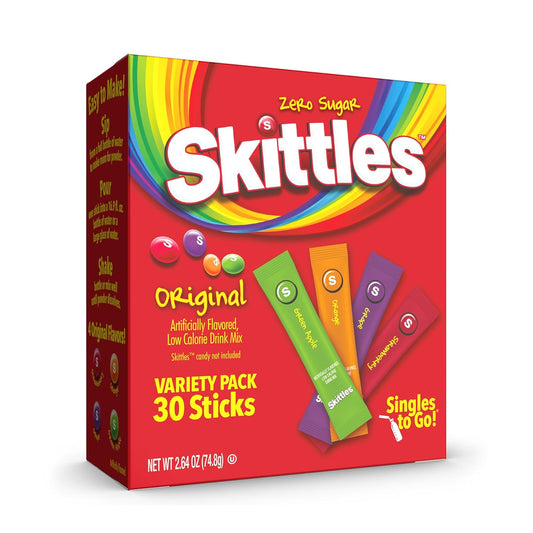 Skittles Singles To-Go Original Variety 30 Pack
