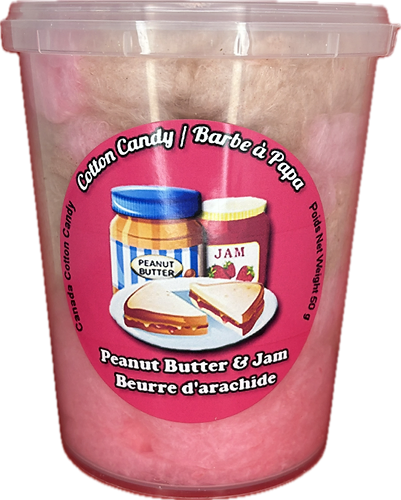 Peanut Butter & Jam Cotton Candy
