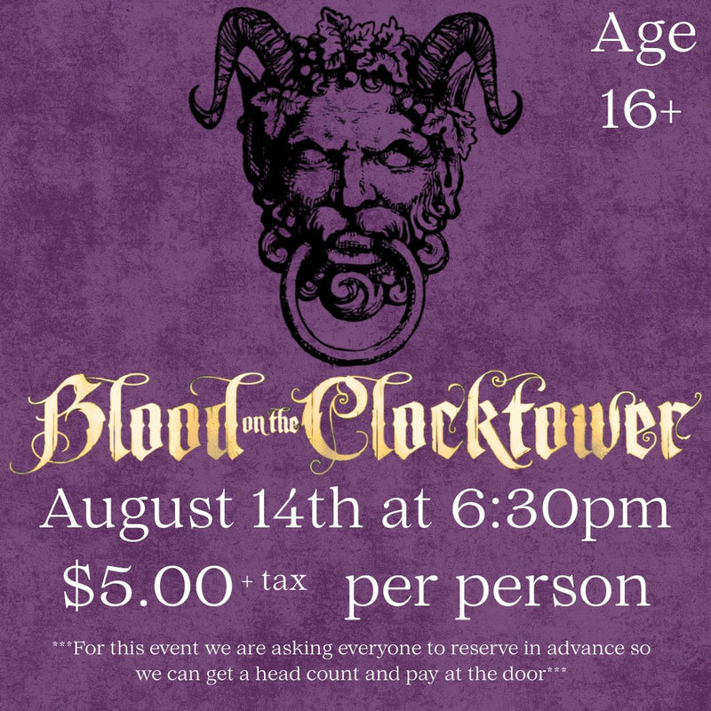 Blood On The Clocktower - August 14th @6:30PM