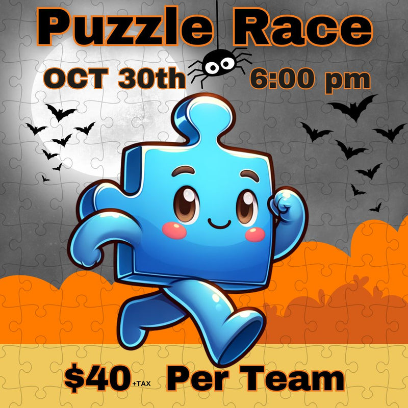 Puzzle Race - October 30th @6pm - (1 purchase is for a team play)