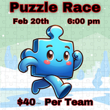 Puzzle Race - February 20th @6pm - (1 purchase is for a team play)