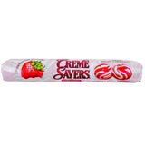 Roll of Strawberry flavoured creme savers candy
