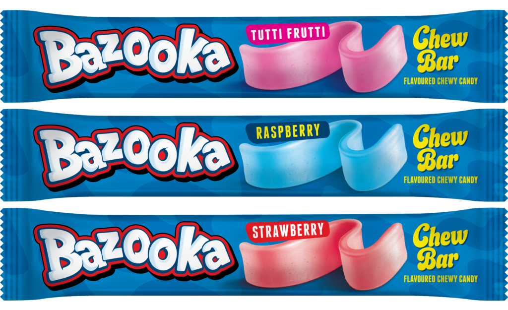Bazooka - Chew Bar - Strawberry- UK