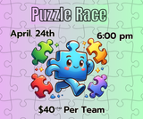 Puzzle Race - April 24th @6pm - (1 purchase is for a team play)