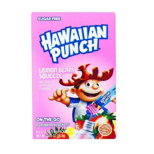 Hawaiian Punch, zero sugar, lemon Berry Squeeze, singles to go, drink mix, sweetescapes.ca
