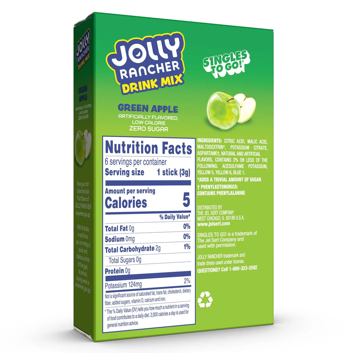 Jolly Rancher Singles To Go Green Apple