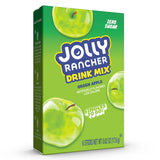 Jolly Rancher Green Apple drink mix box on a white background