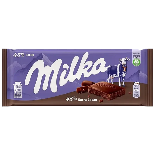Milka Extra Cocoa Chocolate Bar