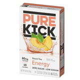 Pure Kick Peach Tea Singles To Go