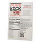 Pure Kick Arctic Wave Cherry supplement packaging with nutrition facts and QR code on a white background