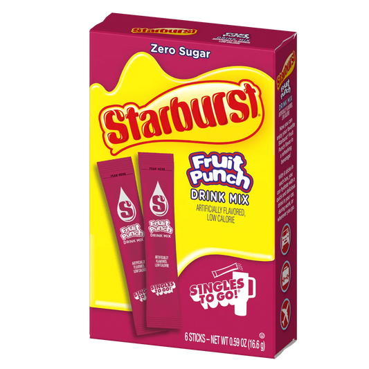 Starburst Singles To Go Drink Mix-Fruit Punch