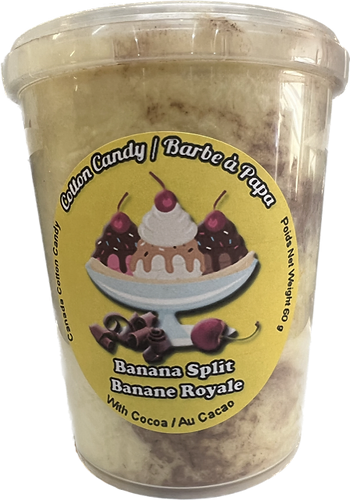 Banana Split Cotton Candy