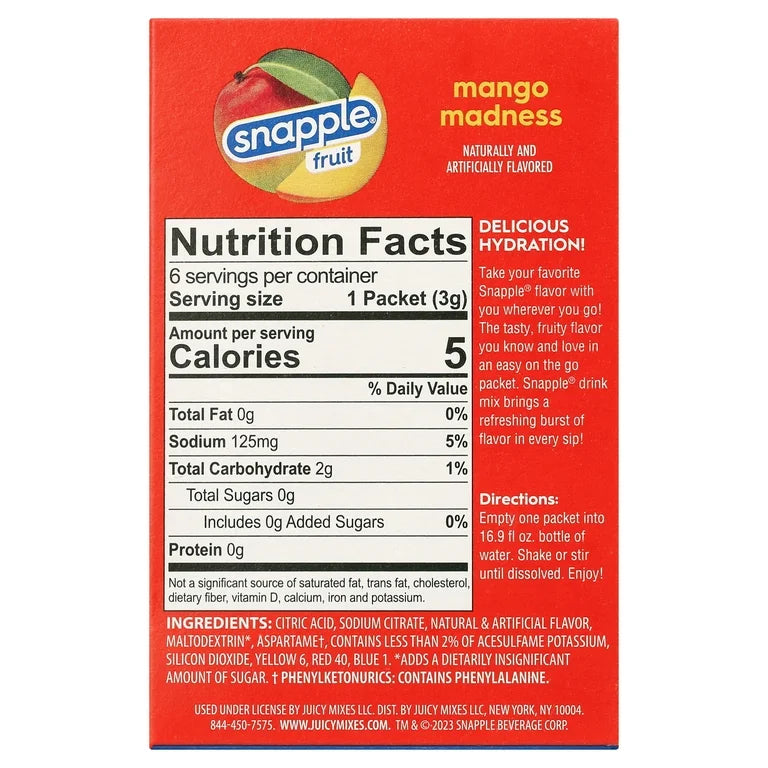 Snapple Mango Drink Mix
