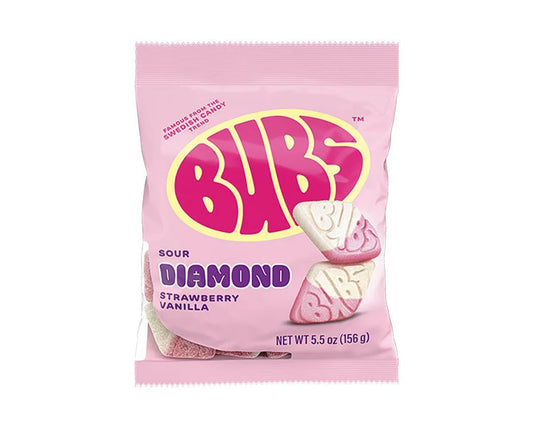 Bubs Sour Diamonds Strawberry Vanilla