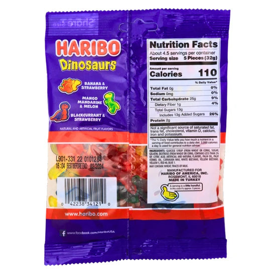 Haribo Dinosaurs Gummy Candy
