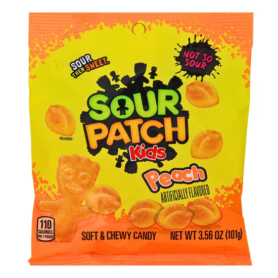 Sour Patch Kids Peach Candy - Peg Bag