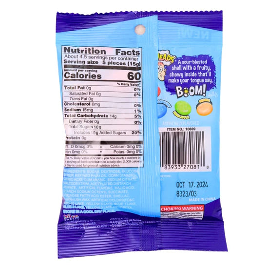 Warheads Sour Boom Fruit Chews