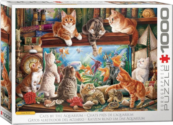Cats by the Aquarium