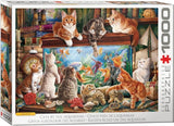 Cats by the Aquarium