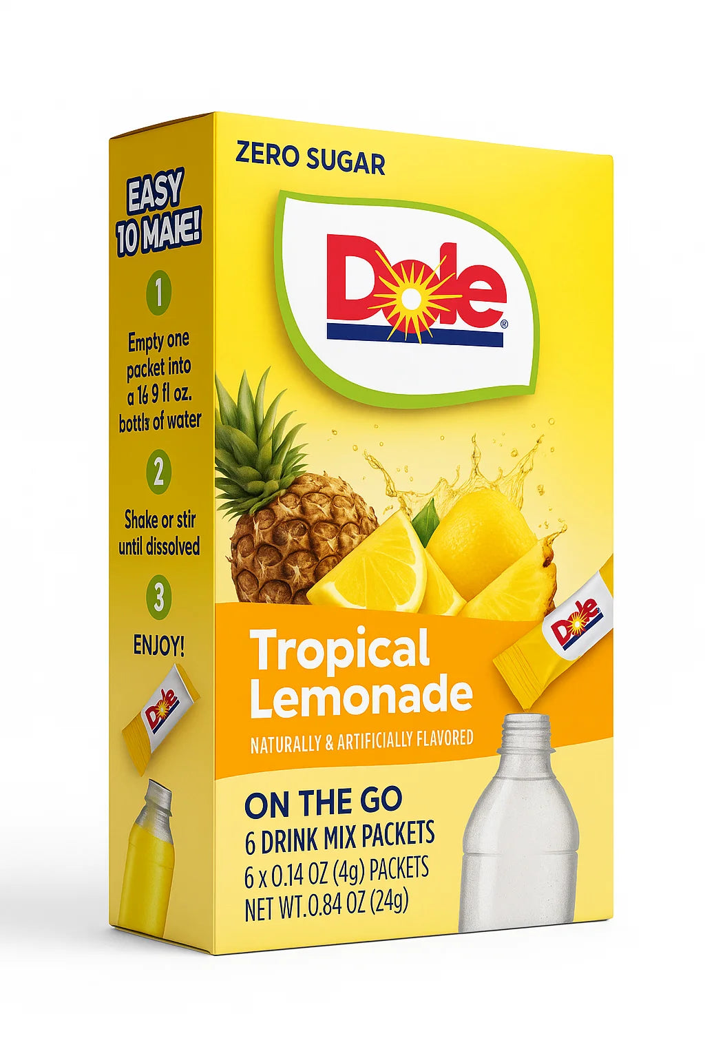 Dole Tropical Lemonade Zero Sugar Drink Mix