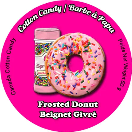 Frosted Donut Cotton Candy