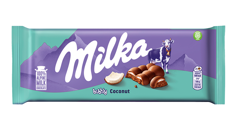 Milka bubbly Coconut