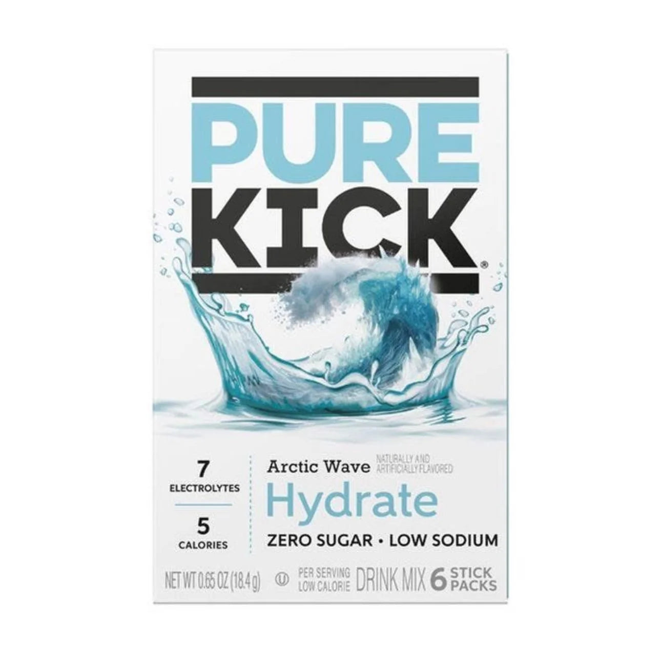 Pure Kick Arctic Wave Singles To Go Zero Sugar Drink Mix