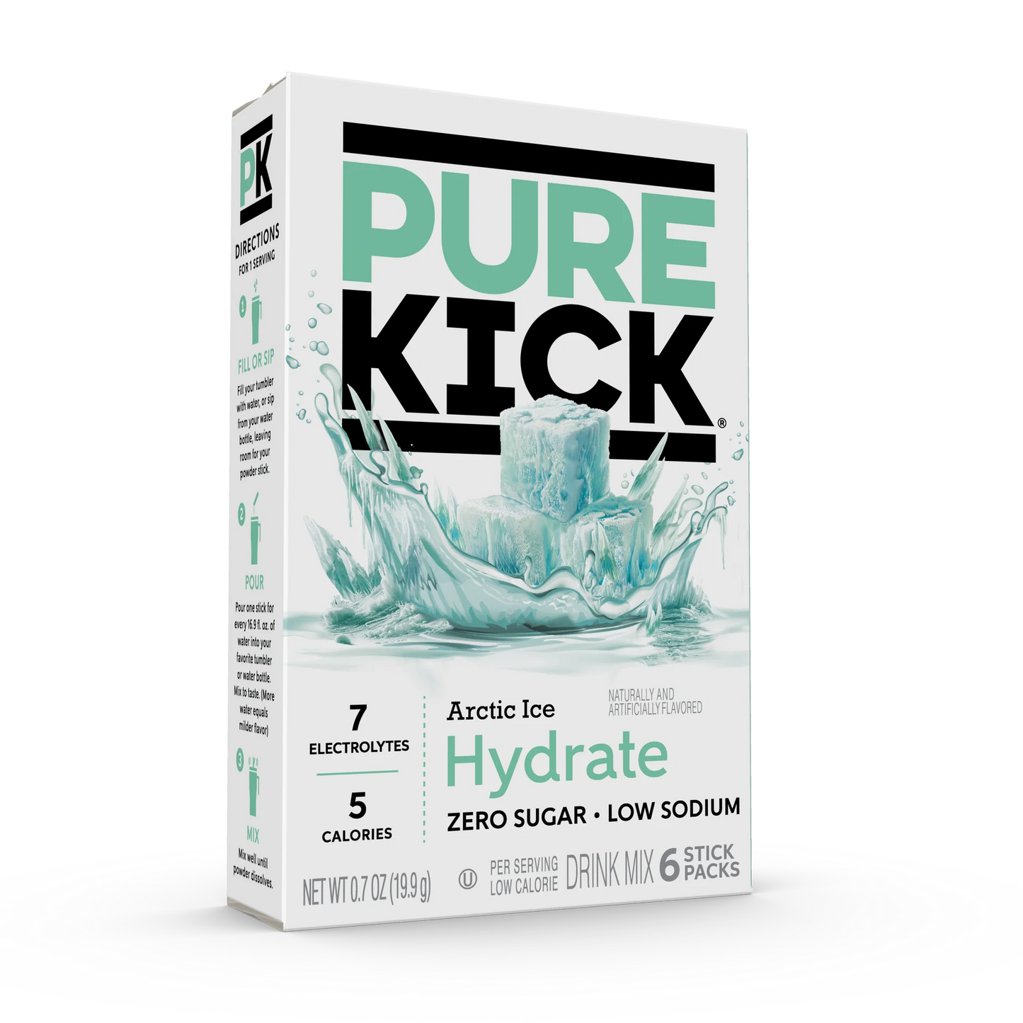 Pure Kick Arctic Ice Singles to Go Drink Mix Zero Sugar