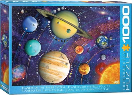 Planets Of The Solar System 1000 Piece Puzzle Eurographics