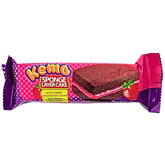 Kemo Strawberry Sponge Layer Cake (Turkey)