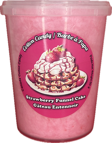 Strawberry Funnel Cake Cotton Candy
