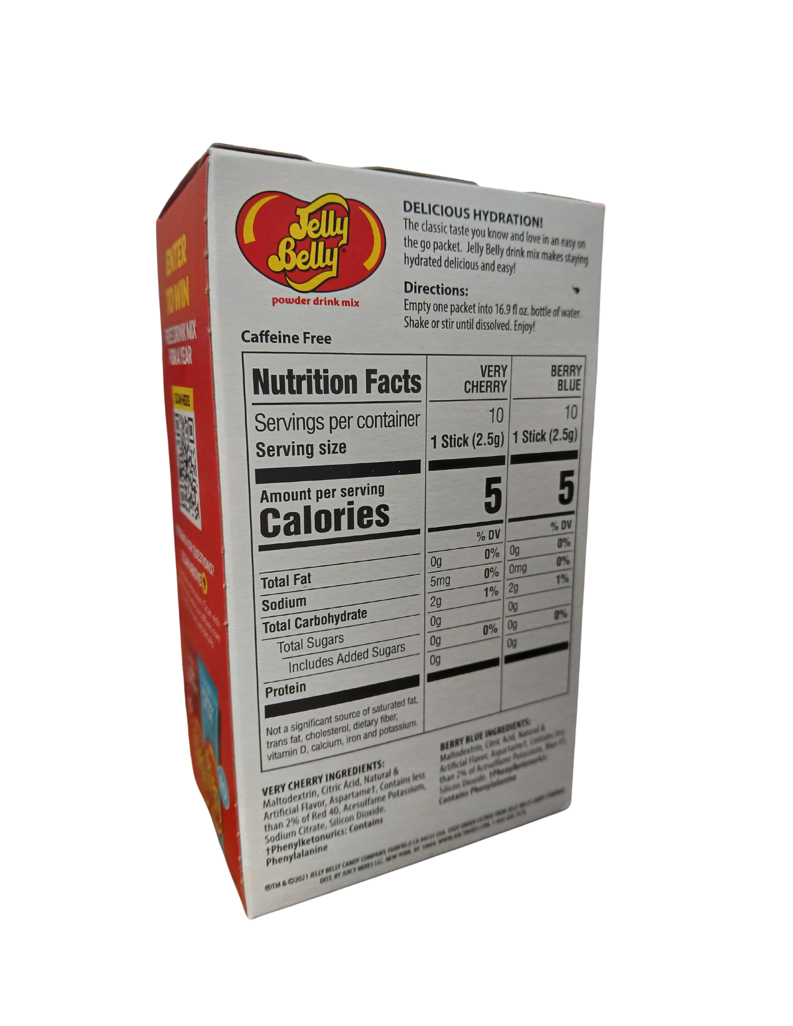 sweetescapes.ca, Jelly Belly Sugar Free drink mix, Verry Cherry, Berry Blue