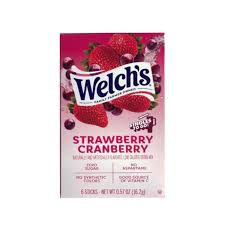 Welch's Strawberry Cranberry Singles To Go Drink Mix