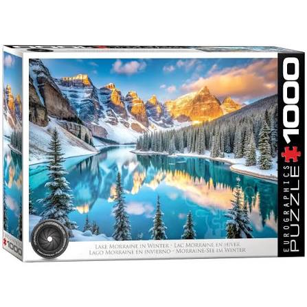Lake Morraine In Winter 1000 Piece Puzzle Eurographics