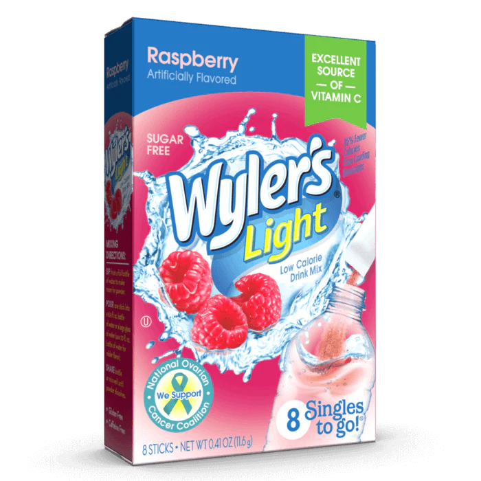 Wyler's Light Raspberry Singles To Go Zero Sugar Drink Mix
