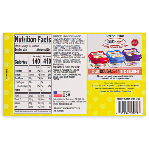 Peanut Butter Cookie Dough Bites Theatre Box