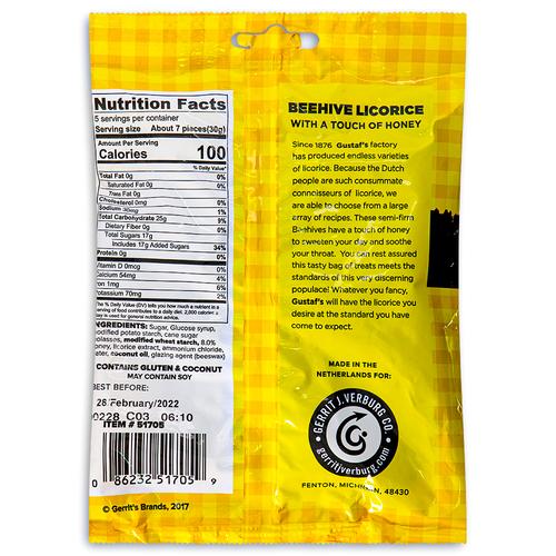 Gustaf's Dutch Licorice Beehive Candy - Sweet Escapes